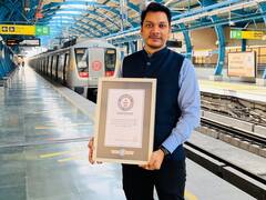 Delhi News: दिल्ली मेट्रो में सफर कर DMRC कर्मचारी ने बनाया वर्ल्ड रिकॉर्ड, गिनीज बुक में नाम दर्ज