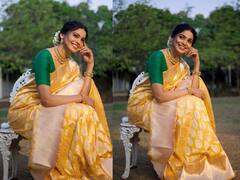 Pooja Sawant: हसरा चेहरा, केसात गजरा; पूजावर खिळल्या साऱ्यांच्या नजरा!