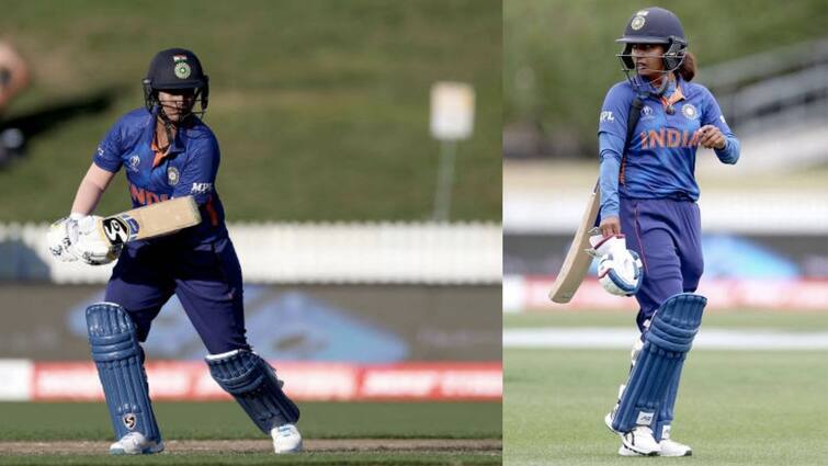 IND v ENG Women's World Cup 2022: Deepti run out after Yastika, Mithali fall early IND v ENG Women's World Cup 2022: বিশ্বকাপে ইংল্য়ান্ডের বিরুদ্ধে টস হেরে প্রথমে ব্য়াটিং, শুরুতেই ফিরলেন মিতালি, দীপ্তি