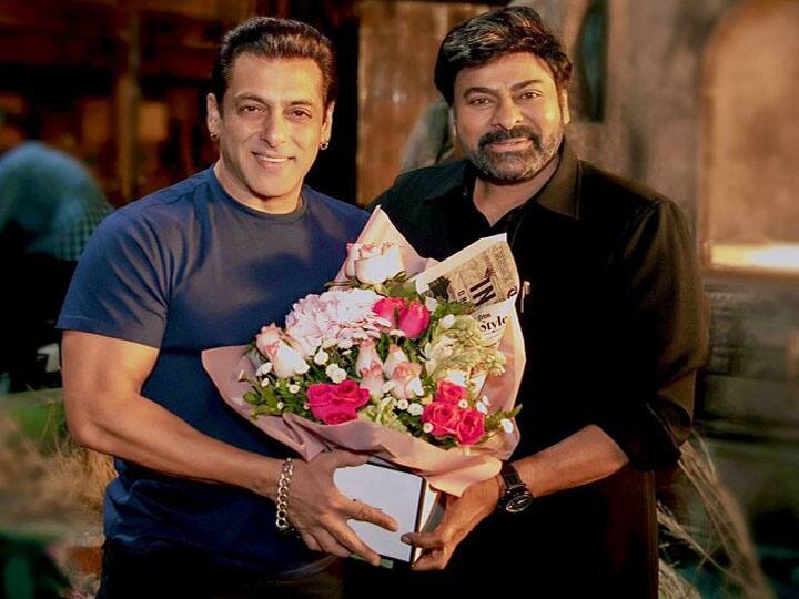 South gossip and latest news Salman Khan's entry in Telugu film 'Godfather' Chiranjeevi share photo with bhaijaan तेलुगू फिल्म ‘गॉडफादर’ में सलमान खान की एंट्री, सुपरस्टार चिरंजीवी संग स्क्रीन करेंगे शेयर, बनेंगे विलेन!