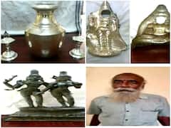 சீர்காழி : கோயில் கருவறையில் மறைத்து வைக்கப்பட்டிருந்த 2 சிலைகள் மீட்பு! குருக்கள் கைது!