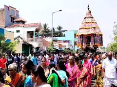 மயிலாடுதுறை வைத்தீஸ்வரன் கோயிலில் தேரோட்டம் - ஏராளமான பக்தர்கள் சுவாமி தரிசனம்