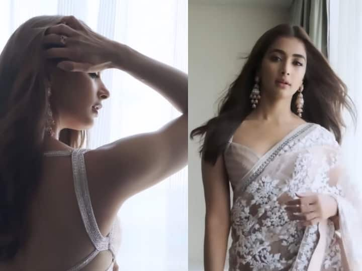 Actress pooja hegde recent instagram video trending on internet Watch video : காந்த கண்கள்... தலுக்கி குலுக்கும் நடை... கொள்ளையடிக்கும் பூஜா ஹெக்டே...!