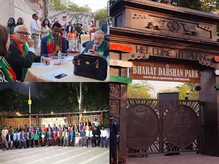 Delhi Delegates of 27 countries praised the replica made of waste material in Bharat Darshan Park ANN Delhi News: 27 देशों के प्रतिनिधियों ने देखा 'भारत दर्शन पार्क', वेस्ट मैटिरियल से बने रिप्लिका की हुई तारीफ