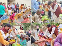 In Photos: सरोजिनी नगर से जीत के बाद वृद्धाश्रम में बुजुर्गों का आशीर्वाद लेने पहुंचे राजेश्वर सिंह, साथ मनाई होली, देखें तस्वीरें