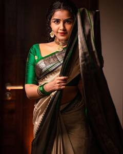 Actress Anupama parameswaran : இடுப்பு தெரிய சேலை... தூக்கிக்கட்டிய பூங்சோலை... அனுபமாவின் அசத்தல் க்ளிக்ஸ்!