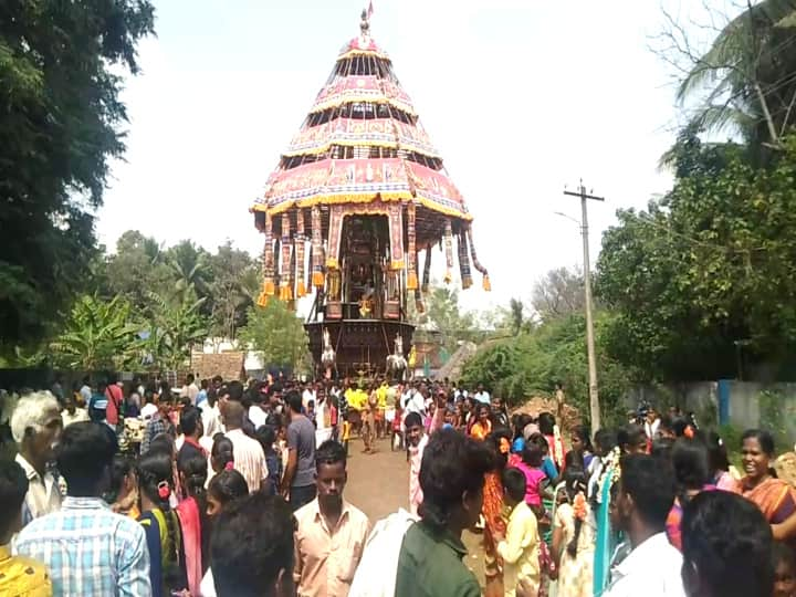 Thirunagari Sri Kalyana Ranganatha Temple procession attracted a large number of devotees திருநகரி ஸ்ரீ கல்யாண ரெங்கநாதர் கோயில் திருத்தேரோட்டத்தில் திரளான பக்தர்கள் வடம்பிடிப்பு..