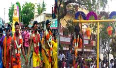 Goosebumps Celebrations in Hindupur Town: ఈ వీడియో చూస్తే ఒళ్లు గగుర్పొడుస్తుంది..!| ABP Desam