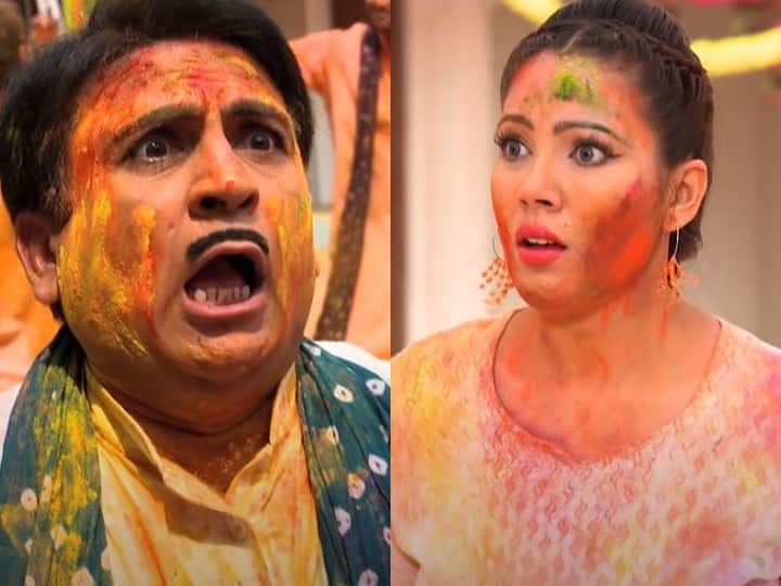 होली पर गोकुलधाम में मचा घमासान ! जेठालाल ने सुंदरलाल समझकर अय्यर का किया बुरा हाल, बबिता जी गुस्से में हुईं लाल Taarak Mehta Ka Ooltah Chashmah Holi Special Episode jetalal colors ayyar dayaben babita ji dilip joshi munmun dutta होली पर गोकुलधाम में मचा घमासान ! जेठालाल ने सुंदरलाल समझकर अय्यर का किया बुरा हाल, बबिता जी गुस्से में हुईं लाल