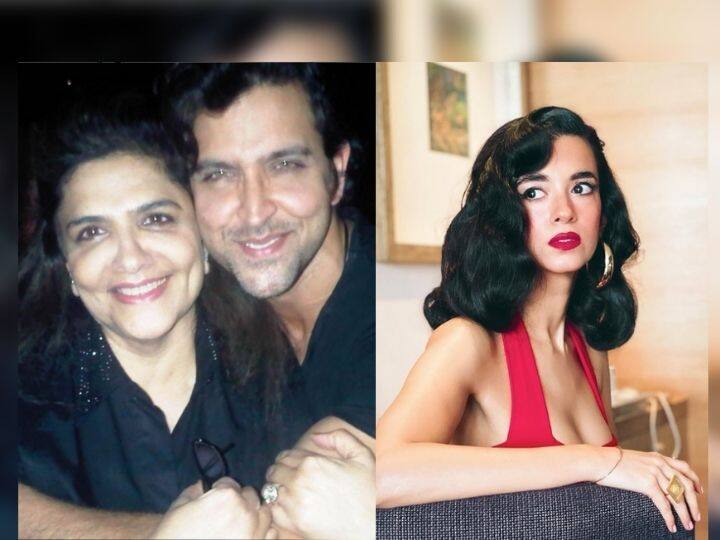 hrithik roshan mother pinkie roshan comment on saba azad photo on instagram Hrithik Roshan, Saba Azad : सबा आझादच्या फोटोला हृतिकच्या आईची पसंती; कमेंटनं वेधलं लक्ष