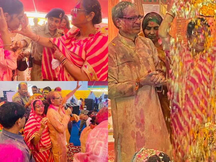 मध्य प्रदेश के मुख्यमंत्री शिवराज सिंह ने आज अपनी पत्नी और प्रदेशवासियों के साथ धूमधाम से होली मनाई हैं.