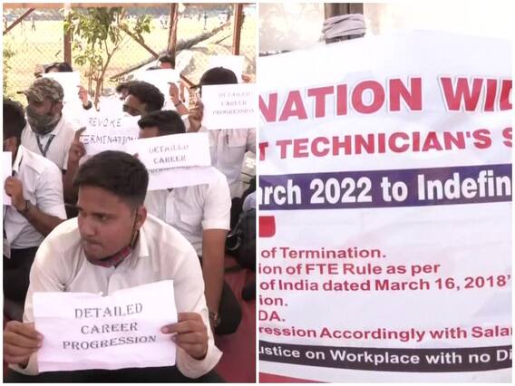 Mumbai: एयर इंडिया से जुड़े तकनीशियनों की मुंबई में हड़ताल, जानिए क्या है पूरा मामला Mumbai: एयर इंडिया से जुड़े तकनीशियनों की मुंबई में हड़ताल, जानिए क्या है पूरा मामला