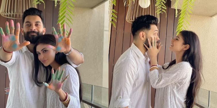 Mouni Roy shares glimpses of first Holi after wedding with Suraj Nambiar Mouni Roy Update: বিয়ের পর প্রথম হোলি, স্বামীর সঙ্গে উদযাপনের ছবি পোস্ট মৌনির