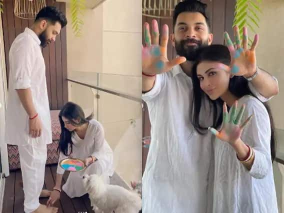 Newly Wed Mouni Roy Shares Glimpses Of Her 'Happpyyy' Holi With Husband Suraj Nambiar Newly Wed Mouni Roy Shares Glimpses Of Her 'Happpyyy' Holi With Husband Suraj Nambiar