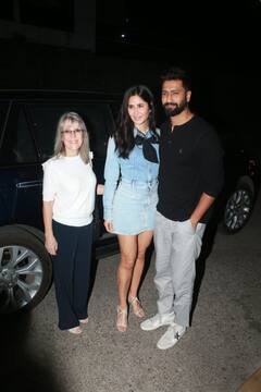 फैमिली के साथ डिनर पर स्पॉट हुए कैटरीना कैफ और विक्की कौशल, शानदार लुक मे नजर आईं एक्ट्रेस