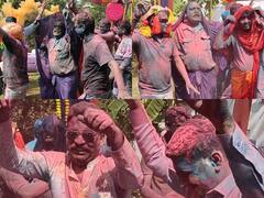 Holi 2022: राजगढ़ में कलेक्टर, एसपी ने डीजे की धुन पर किया डांस, थाना प्रभारियों ने भी लगाए ठुमके