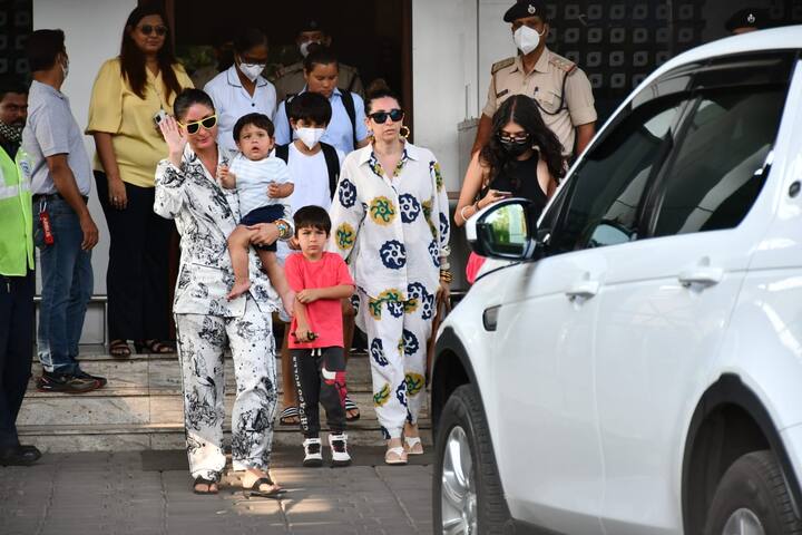 वहीं सबसे ज्यादा क्यूट दिखे जेह अली खान जो एयरपोर्ट से निकले तो मीडिया के कैमरों को हैरत भरी नजरों से देखते रहे.