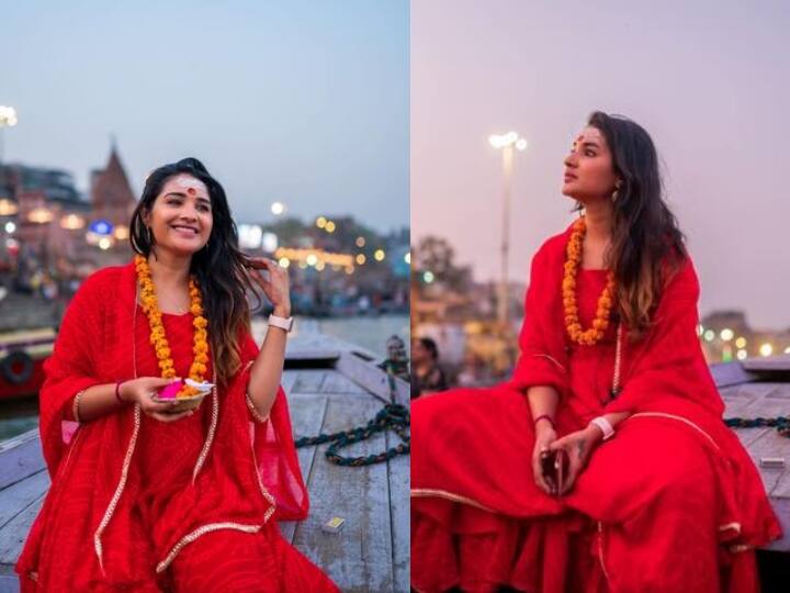 Varanasi travel experience shares Sharanya Turadi in facebook post Sharanya Turadi :  பிறவியை கடந்திட மாட்டோமா... வாழ்க்கை தத்துவம்.. வாரணாசி போன சரண்யா துராதி..