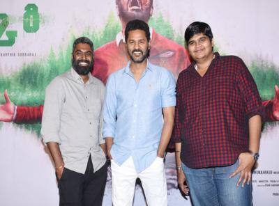 மெர்குரி பட இசைவெளியீட்டு விழாவில் பிரபுதேவாவுடன்