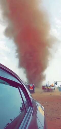 PHOTO : पाचगणीच्या टेबल लॅन्डवर भयंकर वावटळ; पाहून भीती वाटेल, व्हिडीओ व्हायरल