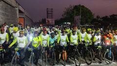 PHOTO : उस्मानाबादमध्ये सायकलिस्टसाठी खास सायक्लोथॉन; अनेकांनी घेतला सहभाग