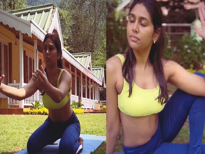 Video of Actress Manisha yadav doing yoga goes viral in Instagram Watch Video: நான் இதற்காக மன்னிப்பு கேட்க மாட்டேன்... வைரலாகும் நடிகையின் வீடியோ !