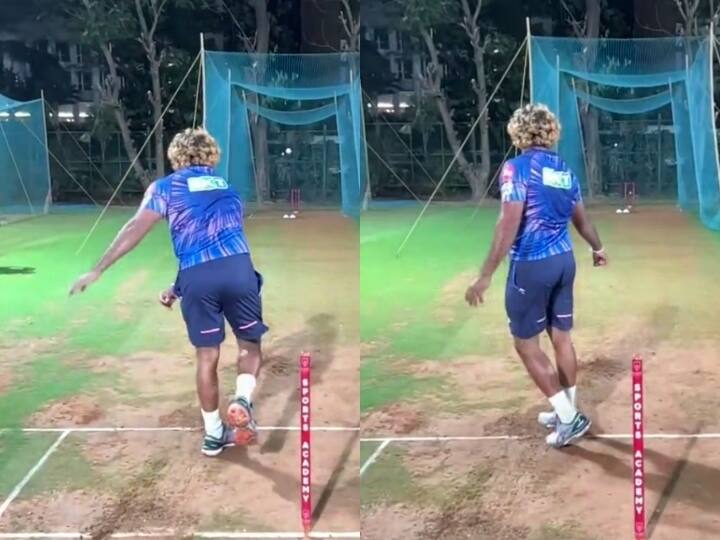 Rajasthan Royals fast bowling coach Lasith Malinga throw the ball hit stemp - watch video Watch video : பறந்த பந்து... மடிந்த ஸ்டெம்ப்.. மீண்டும் யார்க்கர் மன்னராக மாஸ் காட்டிய மலிங்கா!