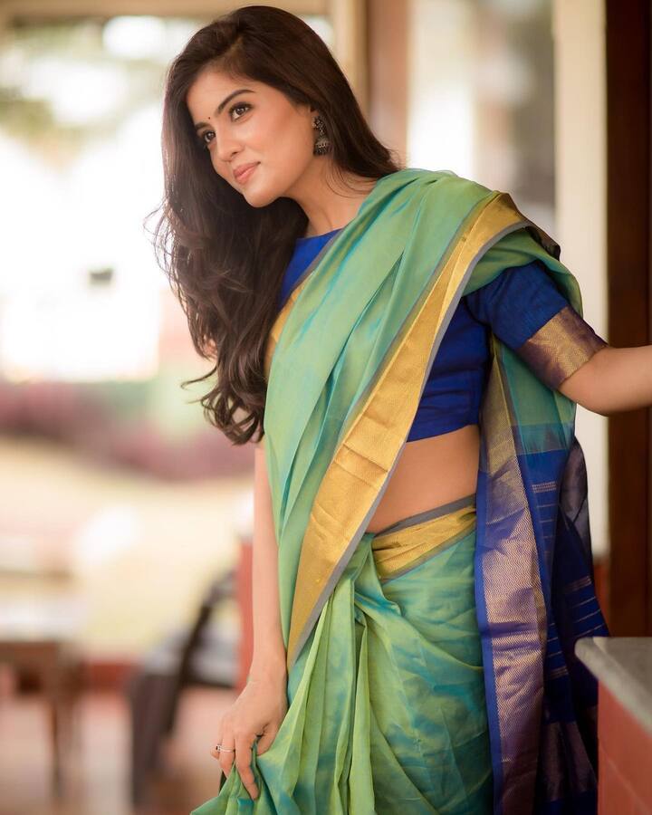 అమృత అయ్యర్ చీరకట్టు ఫోటోలు -Image credit: AmrithaAyyar/Instagram