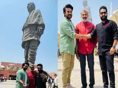 स्टैच्यू ऑफ यूनिटी से शुरू हुआ RRR का प्रमोशन, राम चरण और जूनियर एनटीआर संग नहीं दिखीं आलिया भट्ट