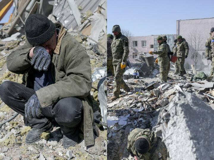 ukraine russia war more than 1100 people are buried under rubble of theater for third day by bombing Russia Ukraine War : थिएटरच्या ढिगाऱ्याखाली गाडले गेले 1100 हून अधिक लोक, बॉम्बस्फोटात अनेक इमारती उद्ध्वस्त