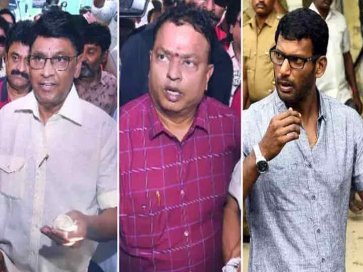 Nadigar Sangam Election 2022 Vote count resumes, bhagyaraj, ishari ganesh press meet Nadigar Sangam Election: “வாக்கு எண்ணிக்கையில் திருப்தி இல்லை” - கே. பாக்யராஜ் பகிரங்க குற்றச்சாட்டு