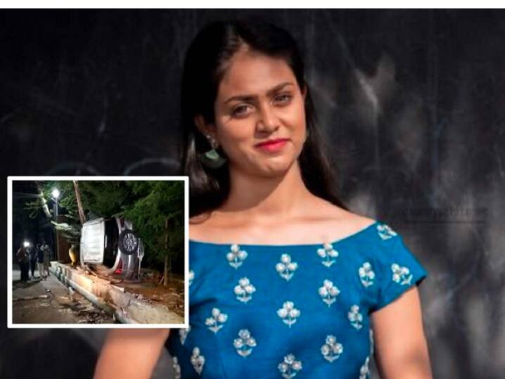 Two women killed in Hyderabad in road accident in Gachibowli Gachibowli: ஓவர் ஸ்பீடு.. உருண்டு நொறுங்கிய கார்.. நடிகை பலி! சாலை பணி செய்தவரும் உயிரிழப்பு!!