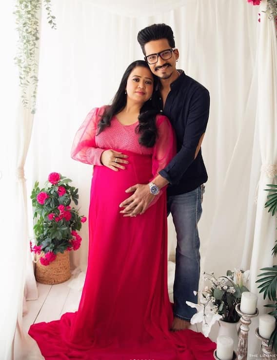 Bharti Singh Haarsh Limbachiyaa Romantic Photoshoot During Pregnancy Photos Viral भारती सिंह