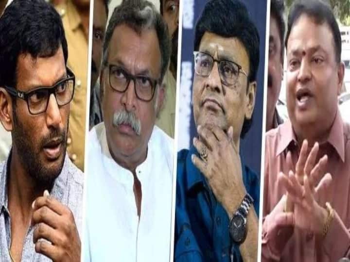 sount indian actors union election ballot counting stop தென்னிந்திய நடிகர் சங்க தேர்தல் வாக்கு எண்ணிக்கை தற்காலிகமாக நிறுத்தம்..!