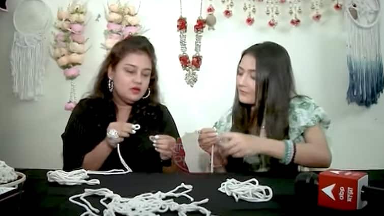 Kritika Sharma shares her new talent of making Macrame wall hanging  | SBS Originals