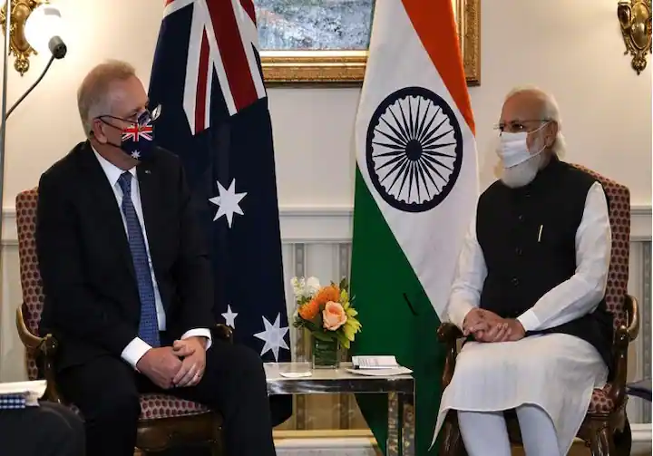 ਪੀਐੱਮ ਮੋਦੀ ਅਤੇ ਆਸਟ੍ਰੇਲੀਆਈ ਪੀਐੱਮ ਮੌਰੀਸਨ ਵਿਚਾਲੇ ਅੱਜ ਦੂਜੀ ਵਰਚੁਅਲ ਸ਼ਿਖਰ ਵਾਰਤਾ, ਯੁਕਰੇਨ ਮੁੱਦੇ 'ਤੇ ਵੀ ਹੋਵੇਗੀ ਗੱਲਬਾਤ