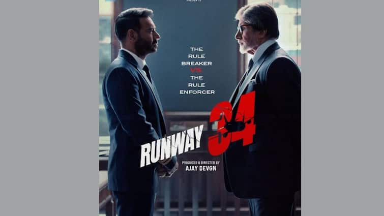 Runway 34 trailer: Ajay Devgn-Amitabh Bachchan play mind games in this thriller set 35,000 feet above ground Runway 34 Trailer: মস্তিষ্কের খেলা খেলছেন অজয় দেবগন-অমিতাভ বচ্চন, প্রকাশ্যে 'রানওয়ে ৩৪' ছবির ট্রেলার