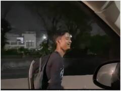 नोएडा की सड़क पर बैग लेकर दौड़ लगा रहे इस लड़के की उड़ान देख रह जाएंगे दंग, लोग कर रहे जज्बे को सलाम, देखें Video