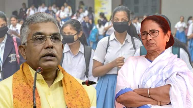Dilip Ghosh aims Mamata Banerjee over school uniform issue Dilip Ghosh: 'ছোট বাচ্চাদের দিয়ে রাজনৈতিক প্রচার করাবেন', ইউনিফর্ম বিতর্কে মমতাকে তোপ দিলীপের
