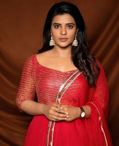 Aishwarya Rajesh pics: சிவப்பு நிறம்....ஐஸ்வர்யாவின் அழகிய போட்டோஷூட்...!
