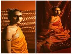 priya varrier pics: புடவையில் பிரியா வாரியாரின் புதுவிதமான போட்டோஷூட்..!