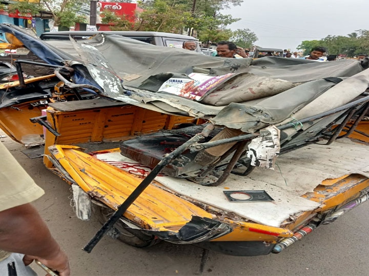 தேனி : ஆட்டோவும் லாரியும் நேருக்கு நேர் மோதி விபத்து: 2 பேர் உயிரிழப்பு