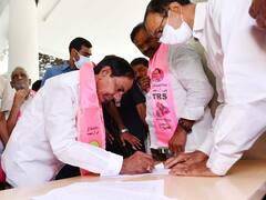 In Pics: తెలంగాణ ఉద్యమంలానే రైతు ఉద్యమం కూడా - TRSLP మీటింగ్‌లో కేసీఆర్