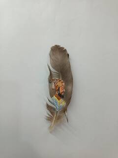 PHOTO : पिसावर शिवरायांचं चित्र, सिंधुदुर्गातील चित्रकार अक्षय मेस्त्रीकडून मानवंदना