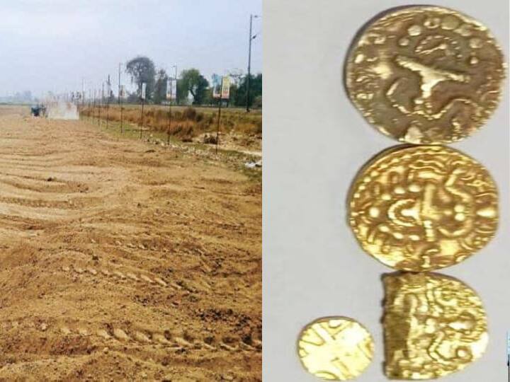 Gold coins came out from the field in Buxar Bihar, there was competition among the people of the village to rob Gold Coins ann बिहार में खेत से निकल रहे सोने के सिक्के, लूटने के लिए गांव के लोगों में मची होड़, करनी पड़ी खेत की घेराबंदी, जानें मामला