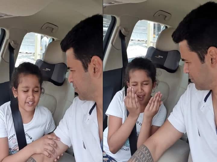 Singer Krish with Daughter Shivhiya Shared Cute Video on Social Media- Watch Krish with Daughter: வேம்புலி உன்னை நான் அடிச்சு.... - வைரலாகும் பாடகர் கிரிஷ் மற்றும் மகள் வீடியோ !