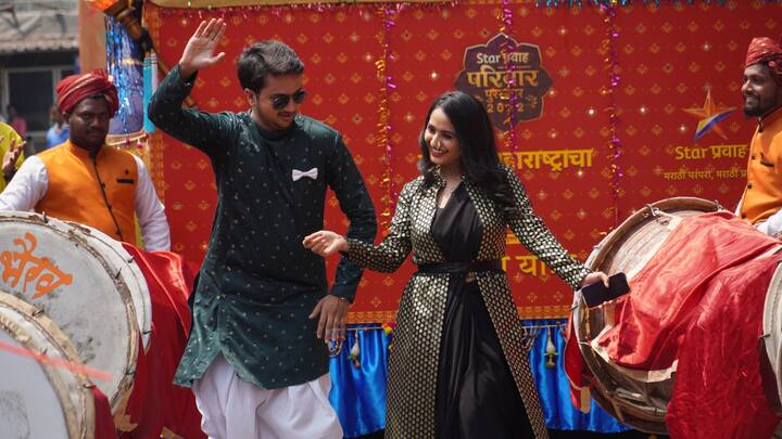 स्टार प्रवाह परिवार पुरस्कार सोहळ्यातही स्टार प्रवाहच्या कलाकारांच्या उत्साहात न्हाऊन निघालेली शोभायात्रा पाहायला मिळेल.