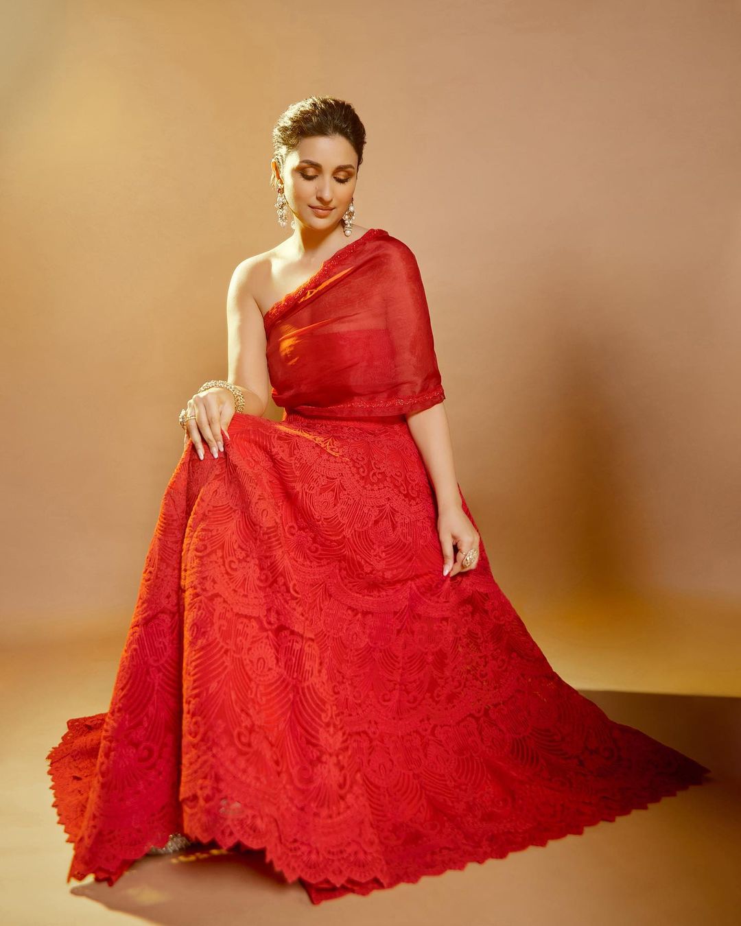 Scarlett Red Gown – Pankaj & Nidhi