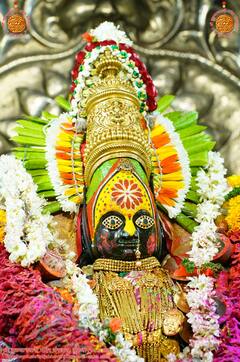 PHOTO : महाराष्ट्राची कुलस्वामिनी आई तुळजाभवानी चरणी द्राक्षांची आरास