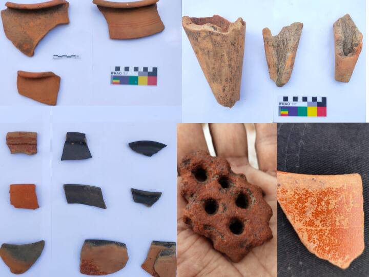 Univeristy of Madras team unearths iron Age artefacts near Chennai under palaru basign பாலாற்றங்கரையில் இரும்பு கால தொல் பொருட்கள் கண்டுபிடிப்பு - சென்னை பல்கலைக்கழக மாணவர்கள் அசத்தல்